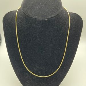 Gold Tone Snake Necklace